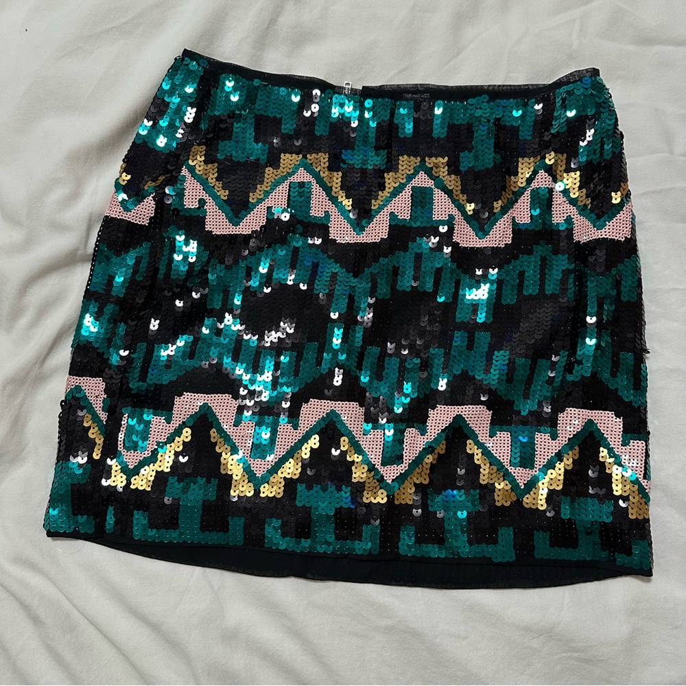 H&M Sequin Geometric Skirt